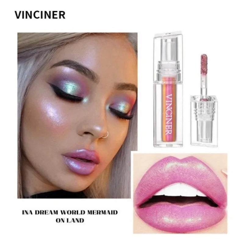 7 magical lip glosses, plump moisturizing and color-changing lip gloss, non-distorted aurora colorful lip gloss Peaceful Pleasures Health and Wellness