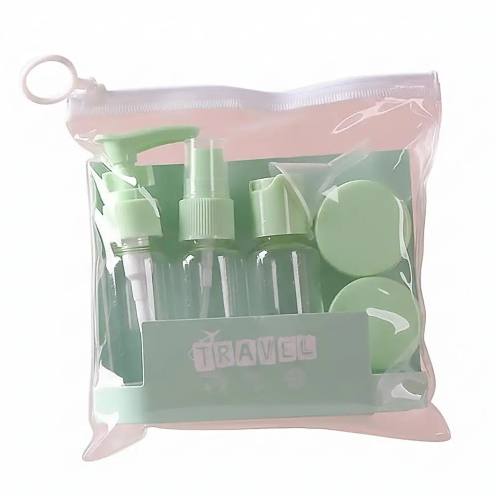 Leak-Proof Travel Bottles Kit | Clear Toiletry Containers Set