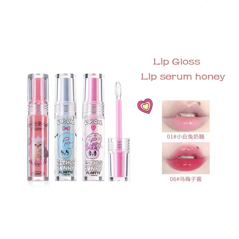 FLORTTE Lip Gloss Serum Oil – Hydrating & Nourishing Lip Tint