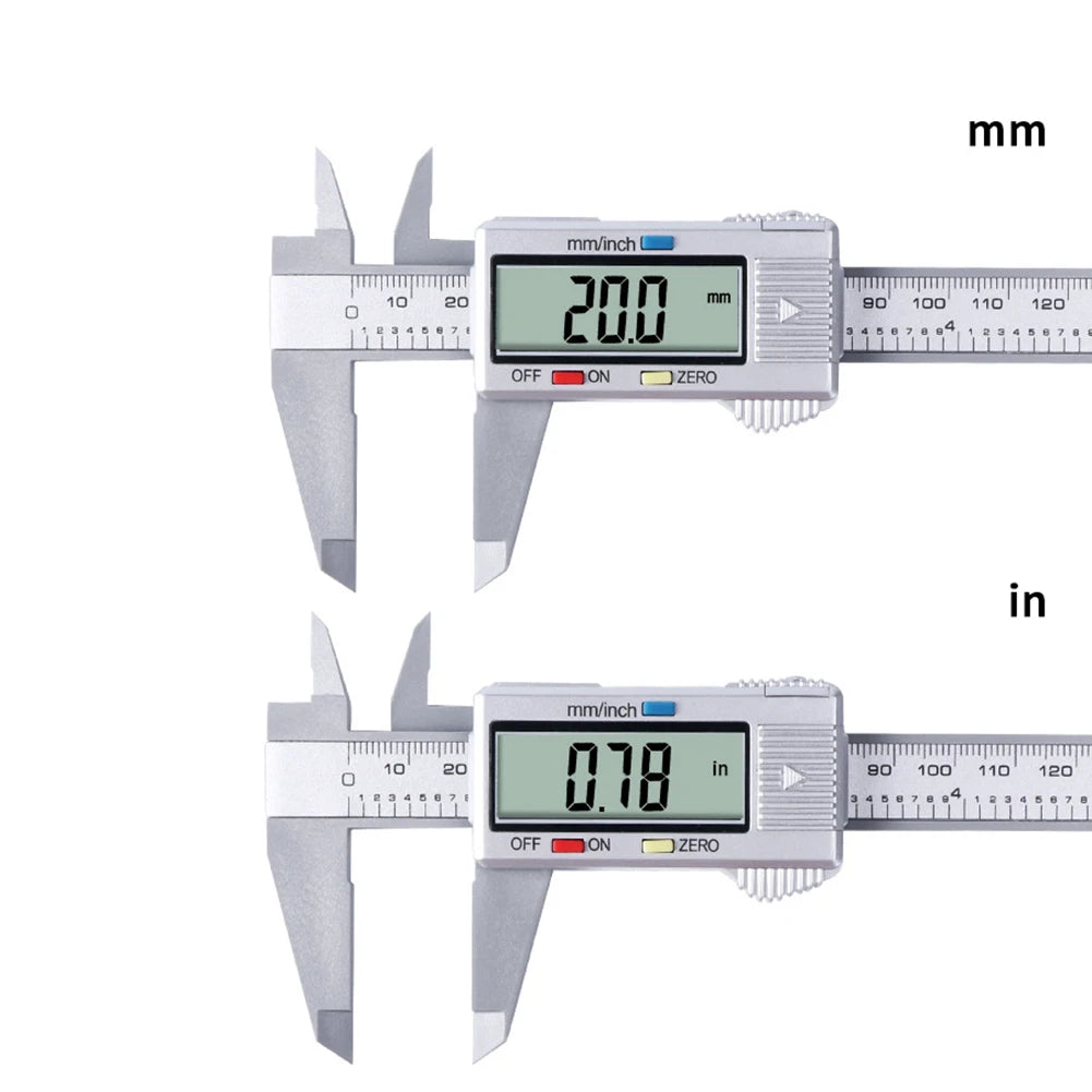 LCD Digital Vernier Caliper – Portable Carbon Fiber Measuring Tool Measuring Tool Peaceful Pleasures Health and Wellness