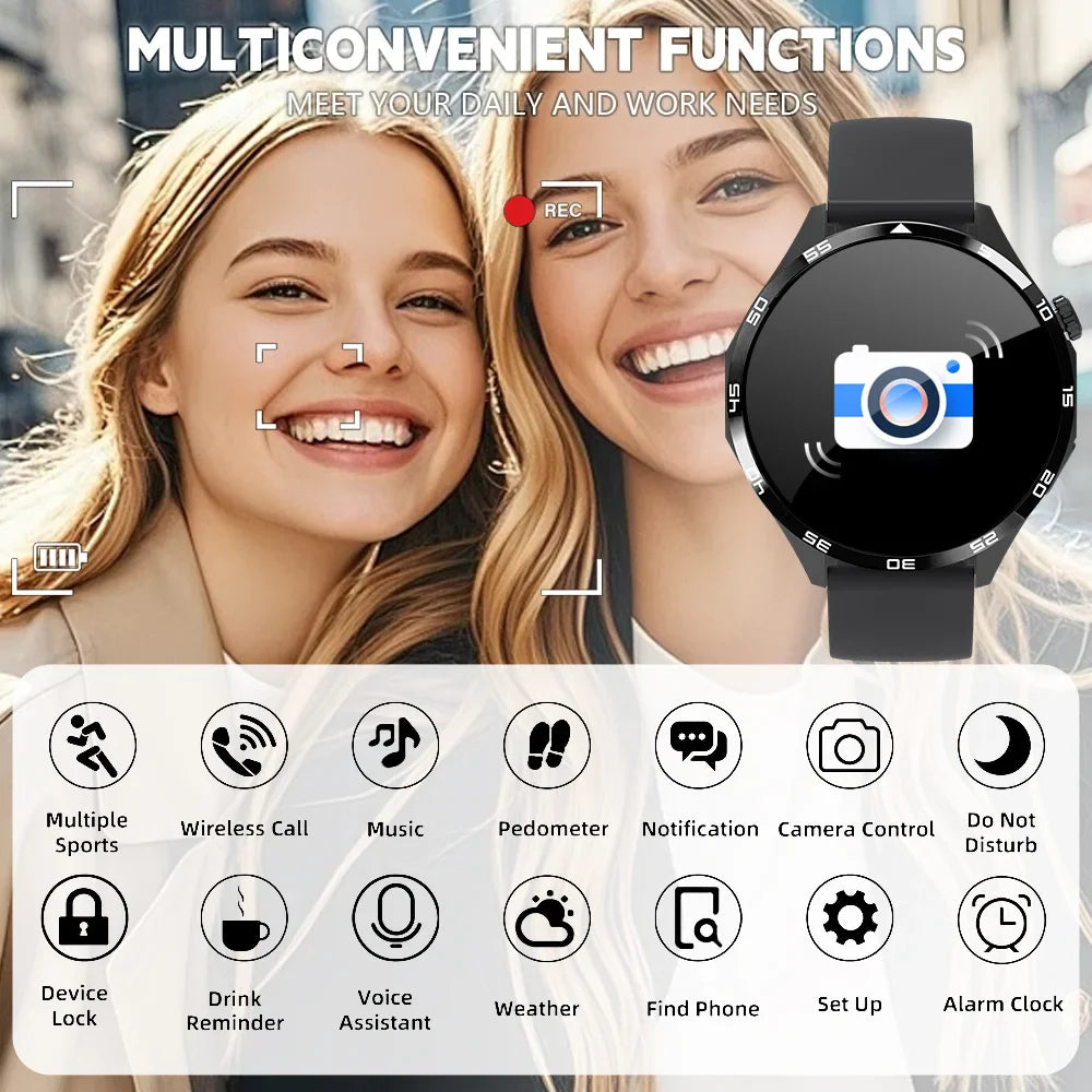 ERUN Men's Smartwatch | Fitness Tracker, Calling & HD Display