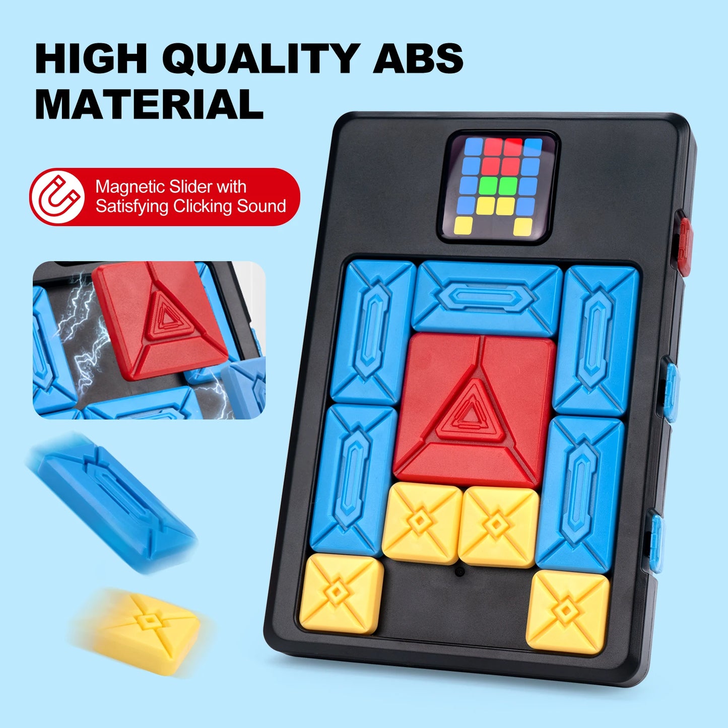 AI Huarong Road Magnetic Suction Block Sliding 500+ Levels Puzzle