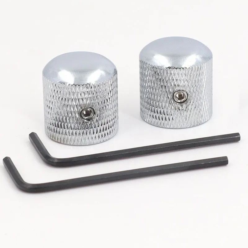 Electric Guitar Bass Knob Cap Potentiometer Hat Tone Volume Metal