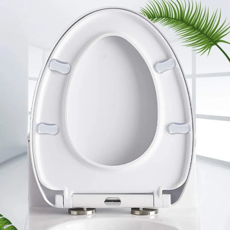 4-Pack Self-Adhesive Toilet Seat Bumper Pads – Anti-Slip PU