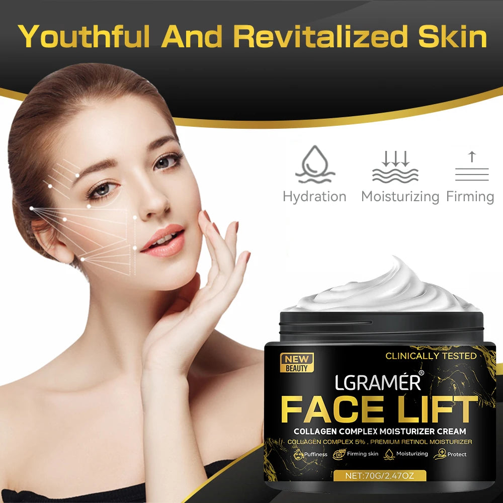 LGRAMER Hyaluronic Acid Collagen Face Cream | Firm & Hydrate