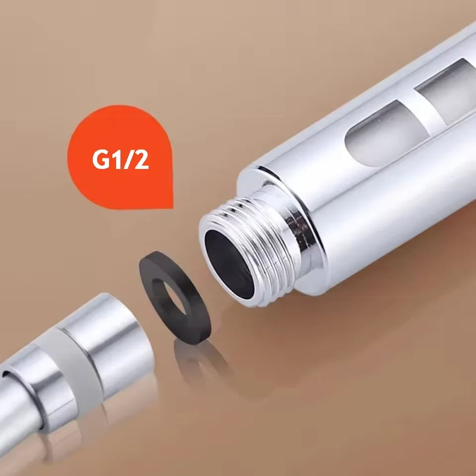 5-Mode High Pressure Handheld Shower Head with Filter & Stop