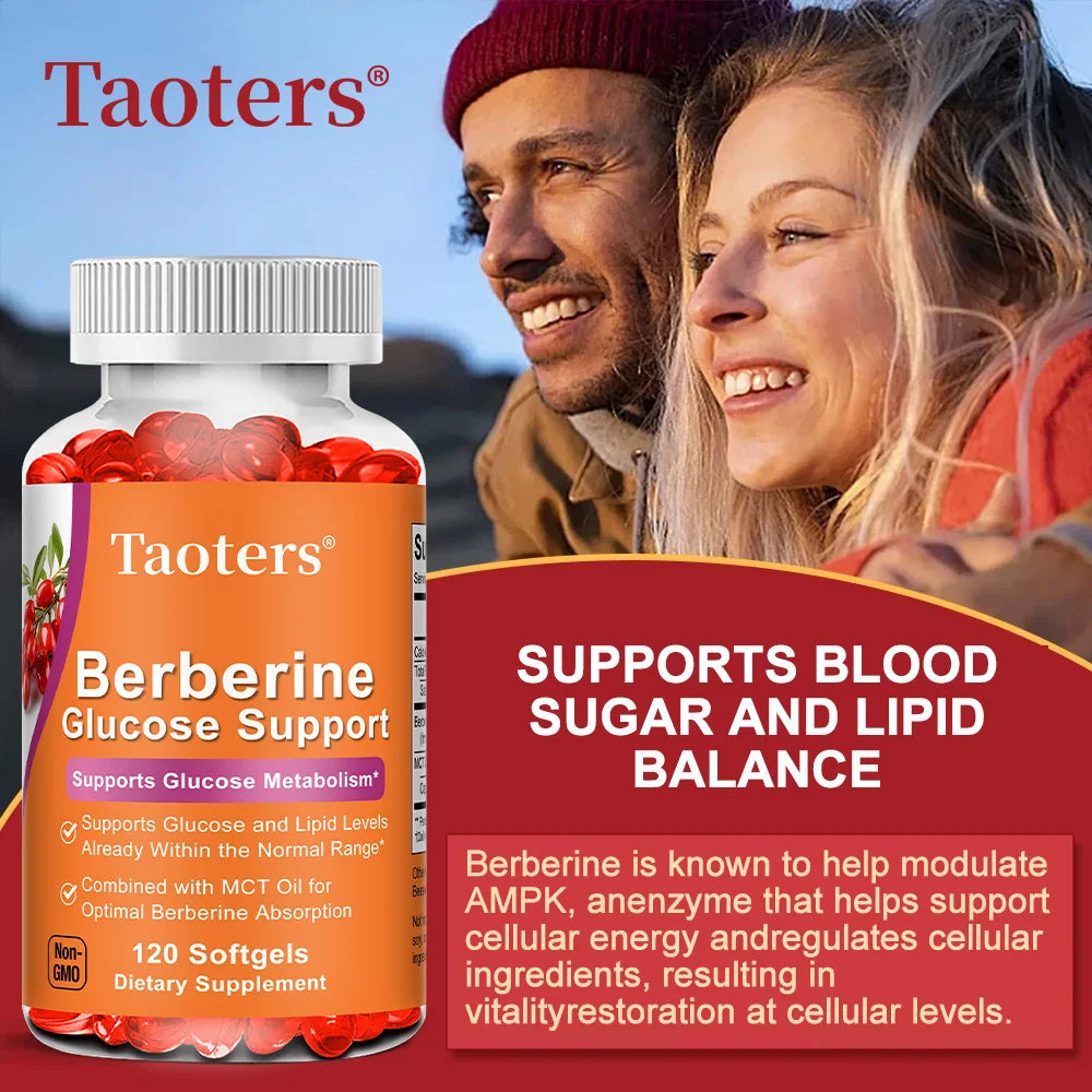Berberine HCl + MCT Oil Capsules | Blood Sugar & Heart Support