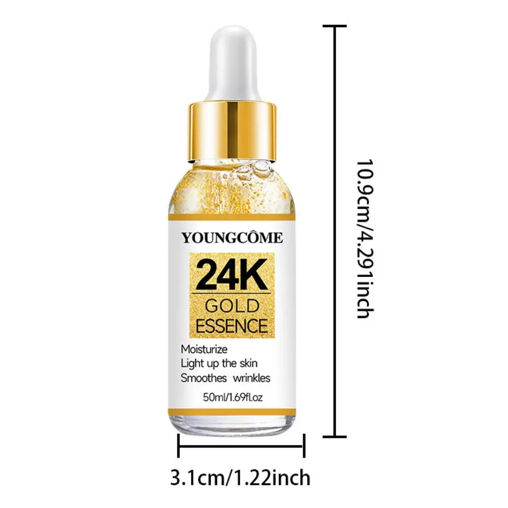 24K Gold Anti-Aging Collagen Face Serum – Lift & Nourish Gold Face Serum Peaceful Pleasures Health and Wellness 50ml