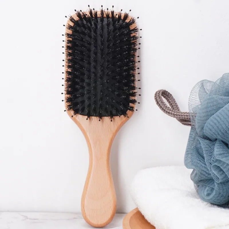 Air Cushion Massage Comb & Anti-Static Detangling Hairbrush Set