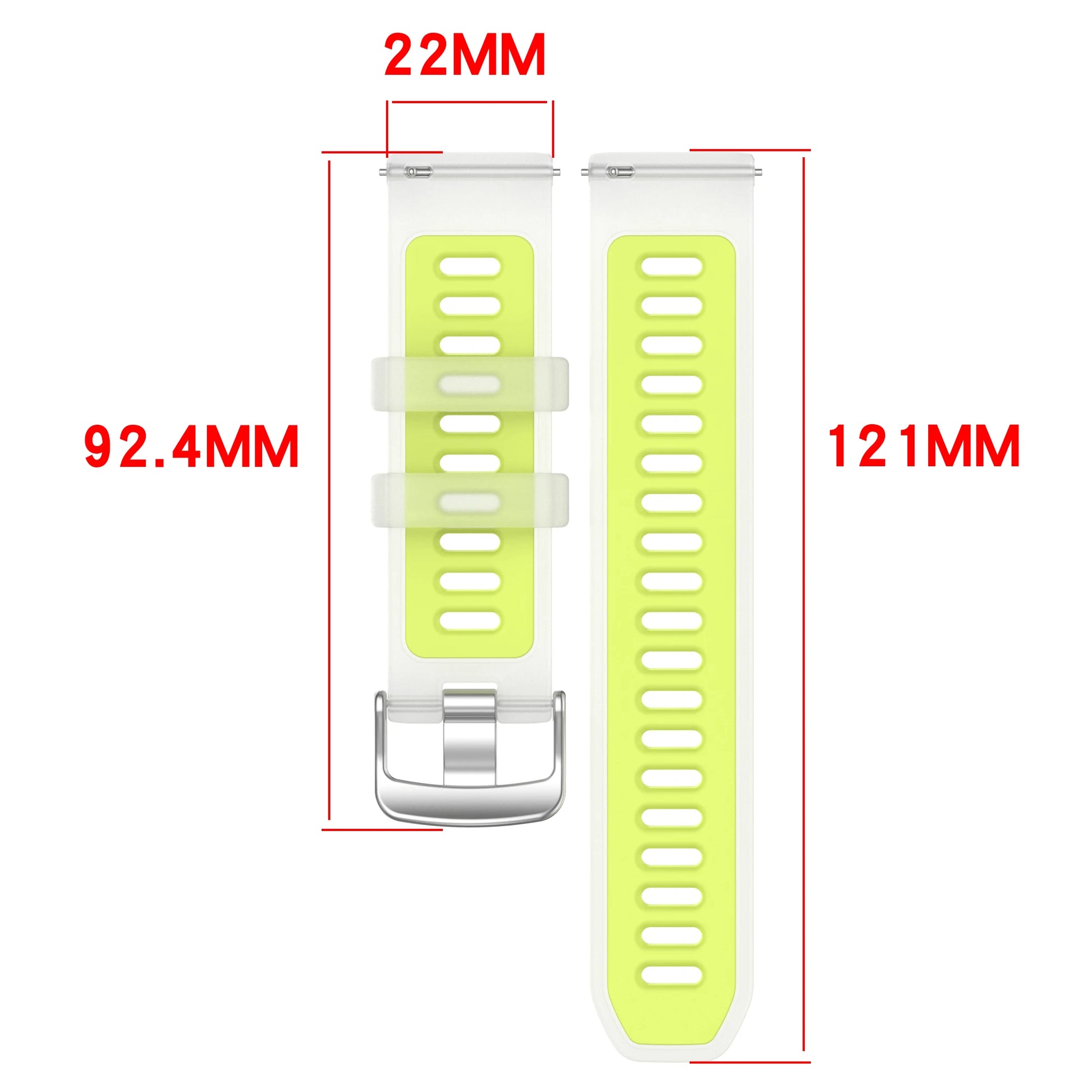 Two-Tone Silicone Strap for Garmin – 20mm & 22mm Quick Release Peaceful Pleasures Health and Wellness