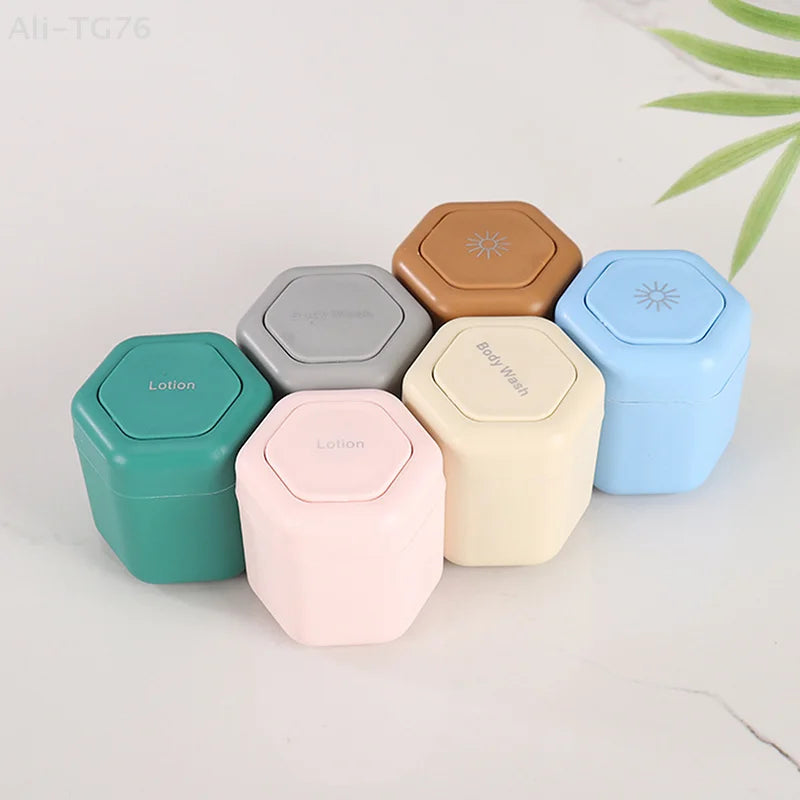 Magnetic Stackable Travel Cosmetic Containers with Lids – 2/3 Pcs