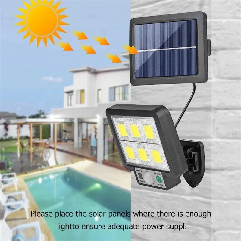 ESMARTER Solar LED Wall Light | Motion Sensor IP65 3 Modes