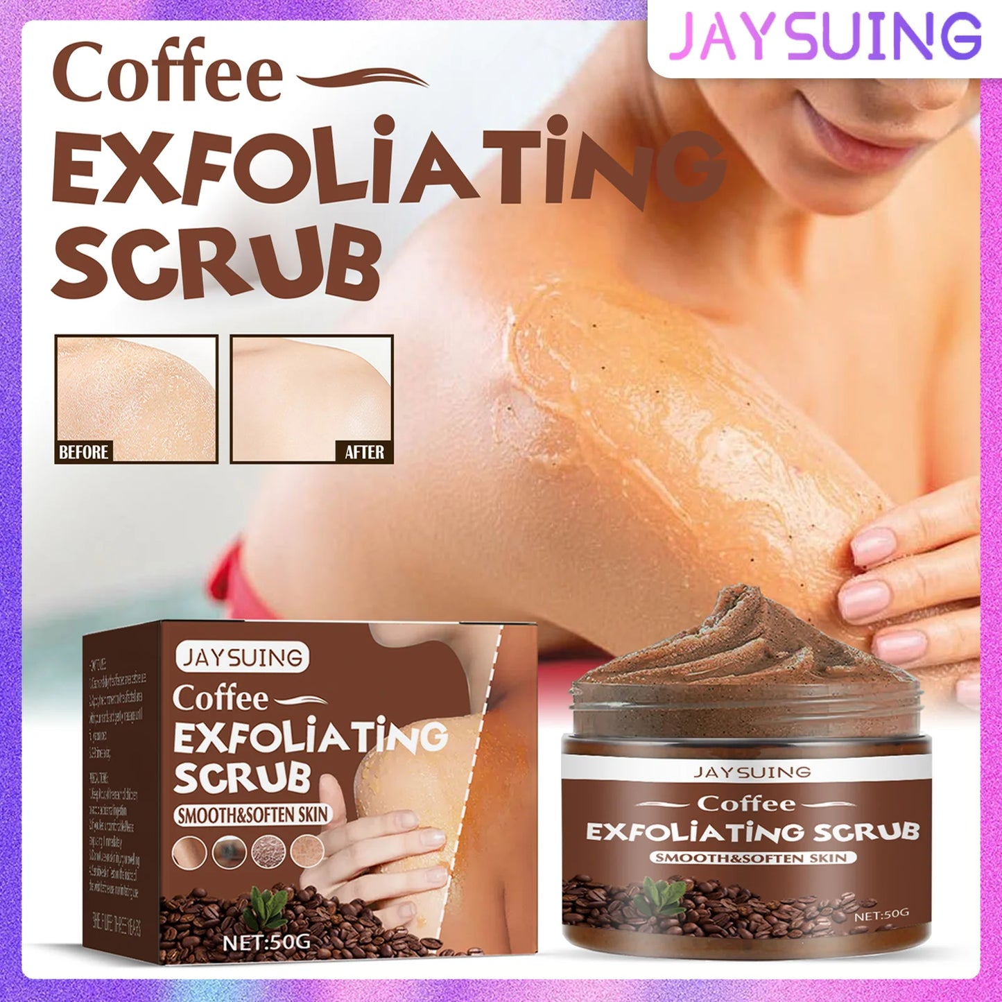 Coffee Body Scrub – Exfoliating Brightening Cleansing Cream
