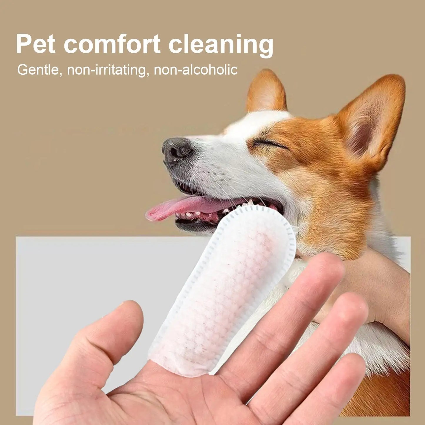Pet Ear Cleaning Finger Wipes for Dogs & Cats – Plant-Based