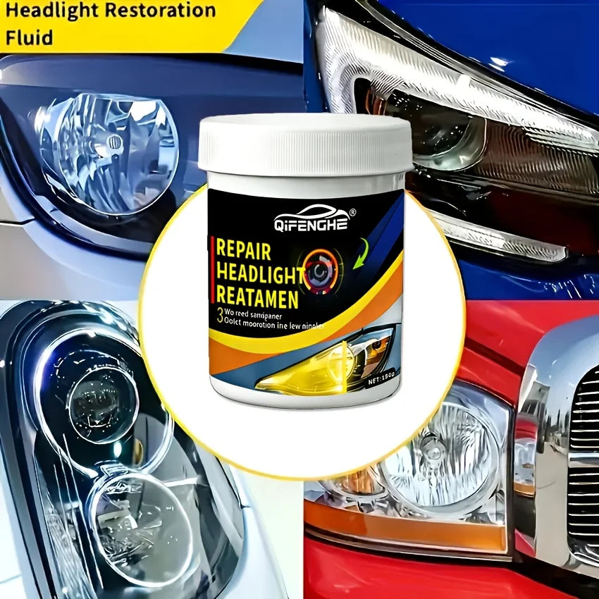 150g Car Headlight Restoration Wax – Remove Haze & Yellowing
