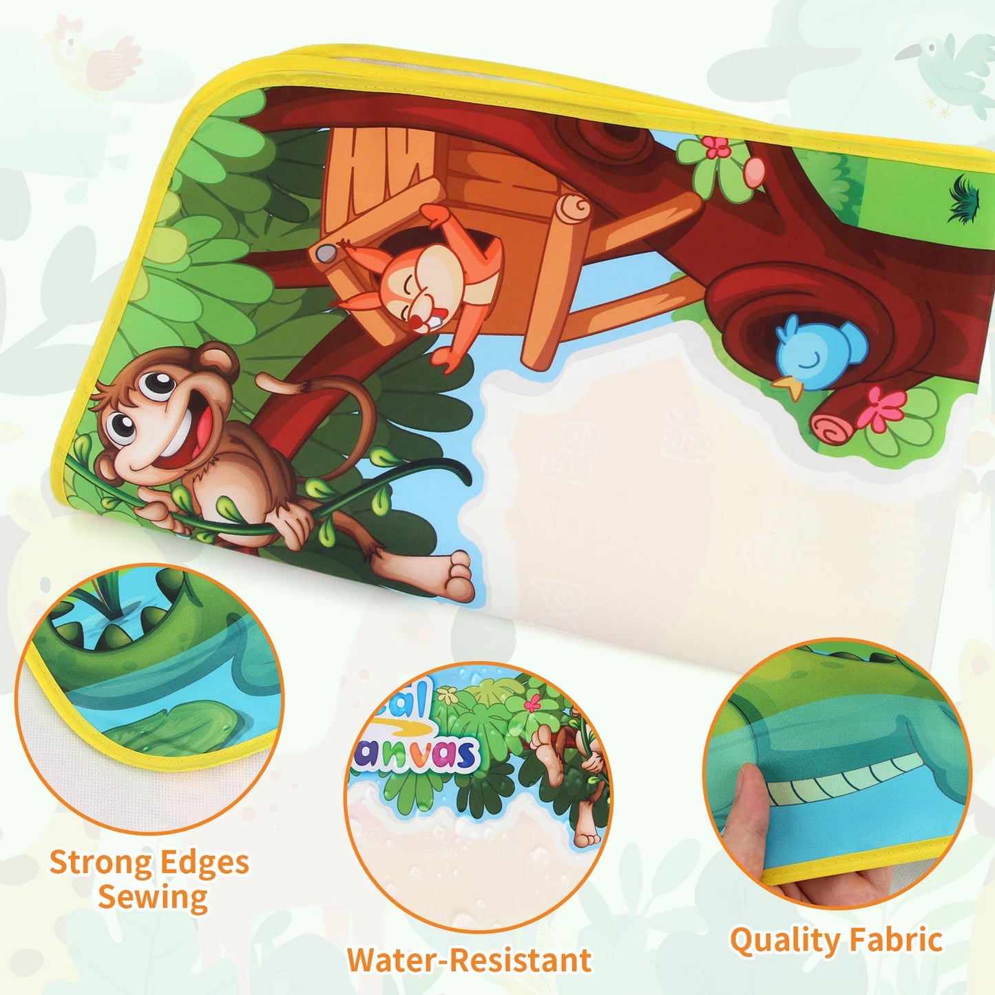 100x80CM Coloring Doodle Magic Water Drawing Mat Reusable Pens