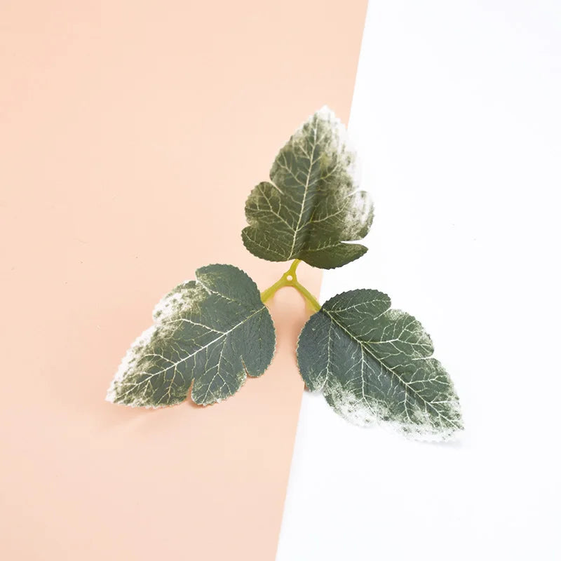 50/100 Pcs Artificial Silk Green Leaves – Wedding & Home Décor