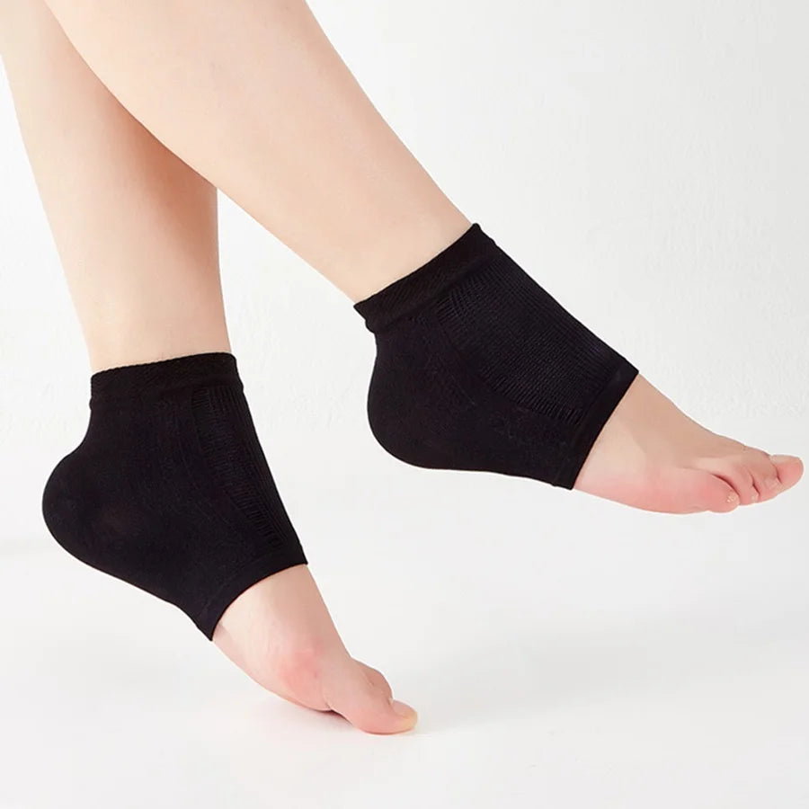 Gel Heel Socks Open Toe | Moisturizing Arch Support – 1 Pair