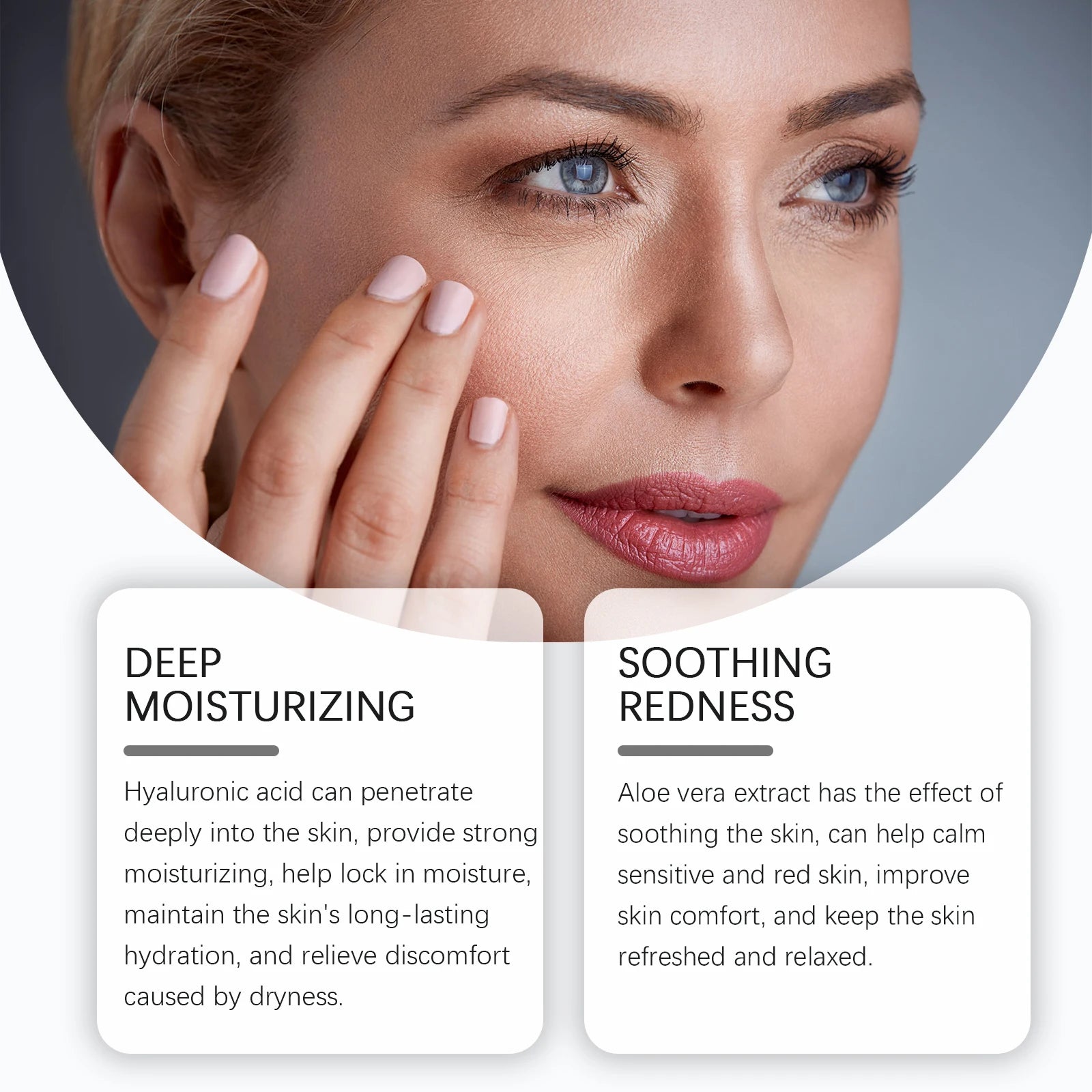 Hyaluronic Acid Soothing Face Cream Deep Hydration Improve Drying Reduce Dullness Repair Skin Barrier Radiance Face Care Lotion Peaceful Pleasures Health and Wellness