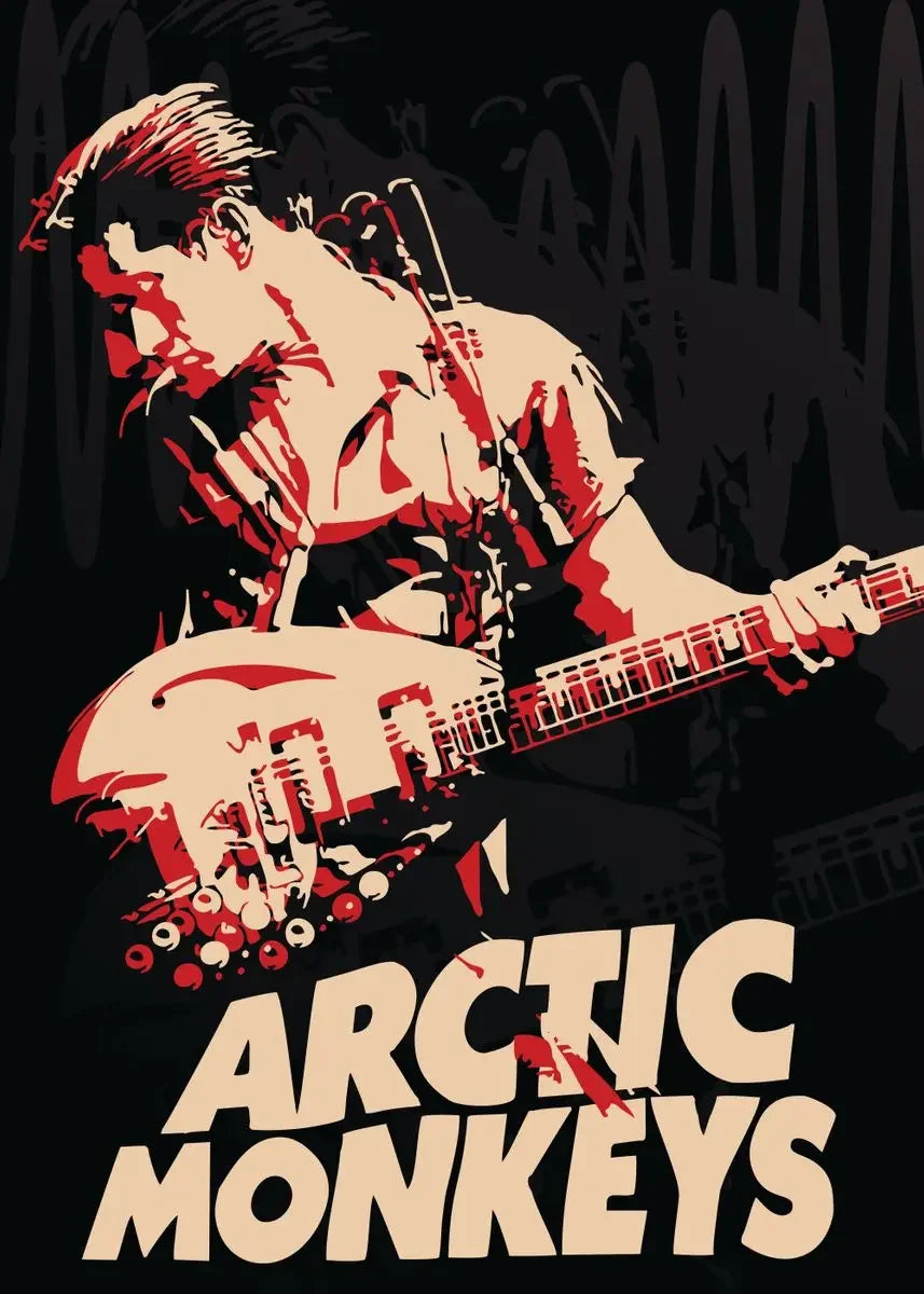 Arctic Monkeys Vintage Rock Band Canvas Wall Art Poster | Unframed