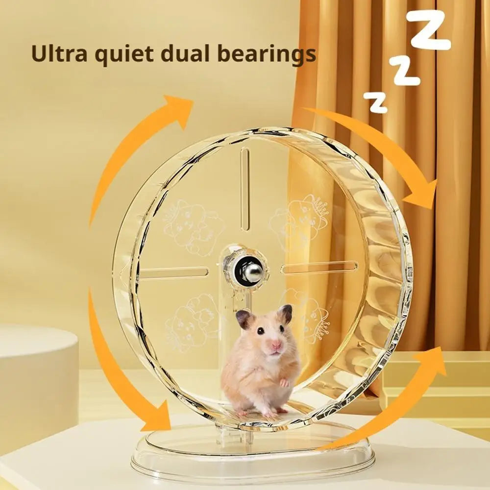 Hamster Running Wheel Toy for Quiet Exercise and Easy Cleaning Peaceful Pleasures Health and Wellness