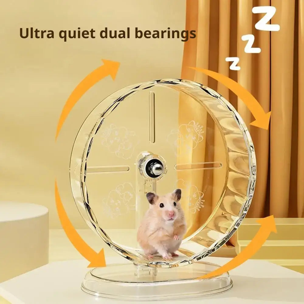 Hamster Running Wheel Exercise Toy for Quiet Play Peaceful Pleasures Health and Wellness