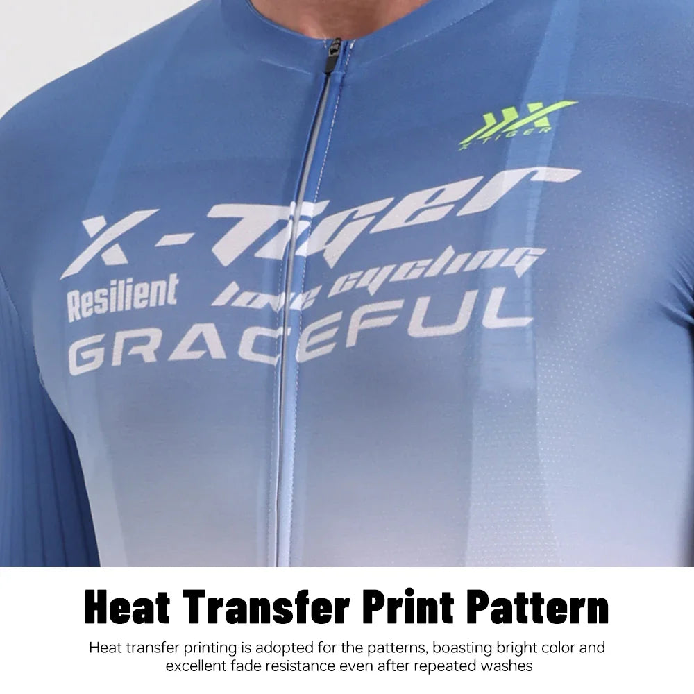 X-TIGER Men's Summer Cycling Jersey | Breathable MTB Road Bike