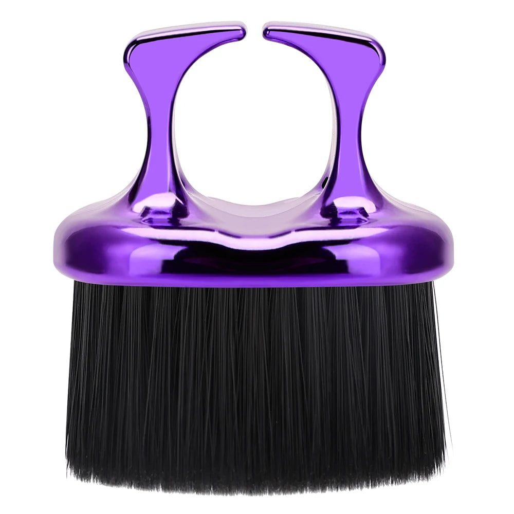 Barbershop Hair Brush Neck Face Duster Hairdressing Hair Soft Cutting Cleaning Brush Professional Hairdressing Styling Tools Peaceful Pleasures Health and Wellness purple