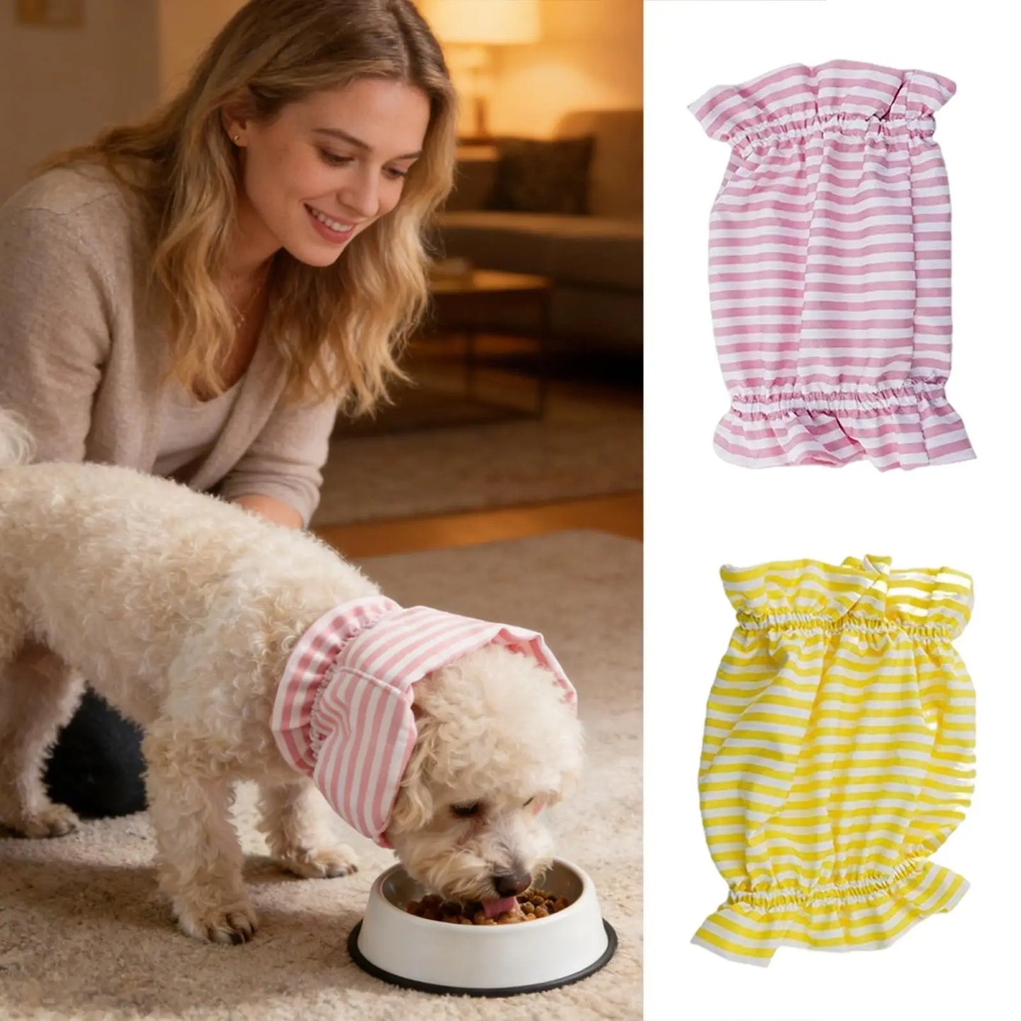 Dog Ear Covers & Neck Warmer – Breathable Pet Earmuffs S/M