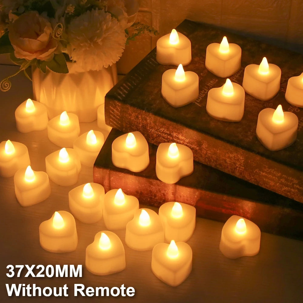 12Pcs Flameless LED Tea Lights Realistic Battery Operated Candles Tealights Electric Candles for Halloween Weddings Christmas Peaceful Pleasures Health and Wellness B 24Pcs