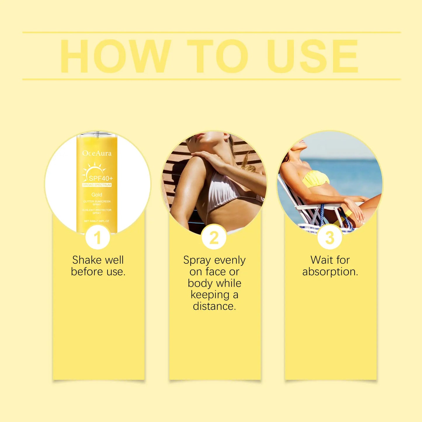 Facial Shiny Protection Sunscreen Spray SPF40+ Non-Sticky UV Isolation Anti-Oxidation Moisturizing Body Sunblock for Face Skin Peaceful Pleasures Health and Wellness