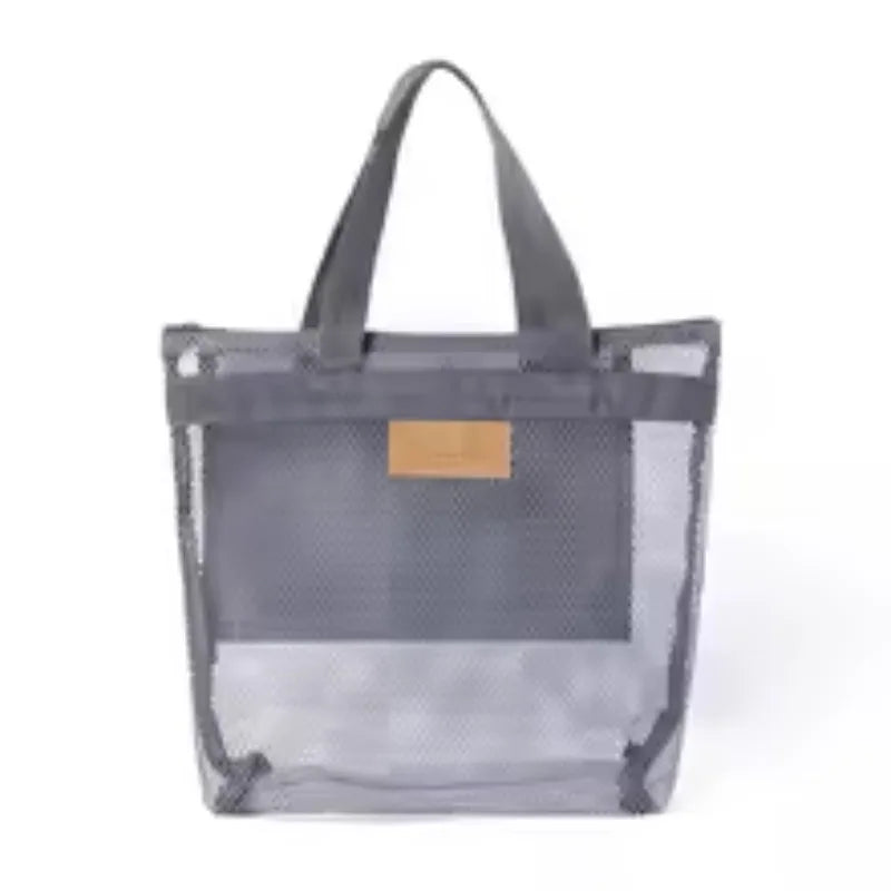 Mesh Beach Tote Bag with Zipper | Quick Dry Shoulder Bag