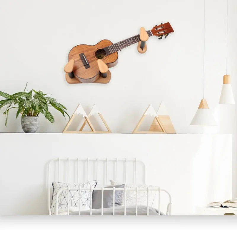 Guitar Hanger Hook Wall Mount Holder Anti-slip Display Stand Split