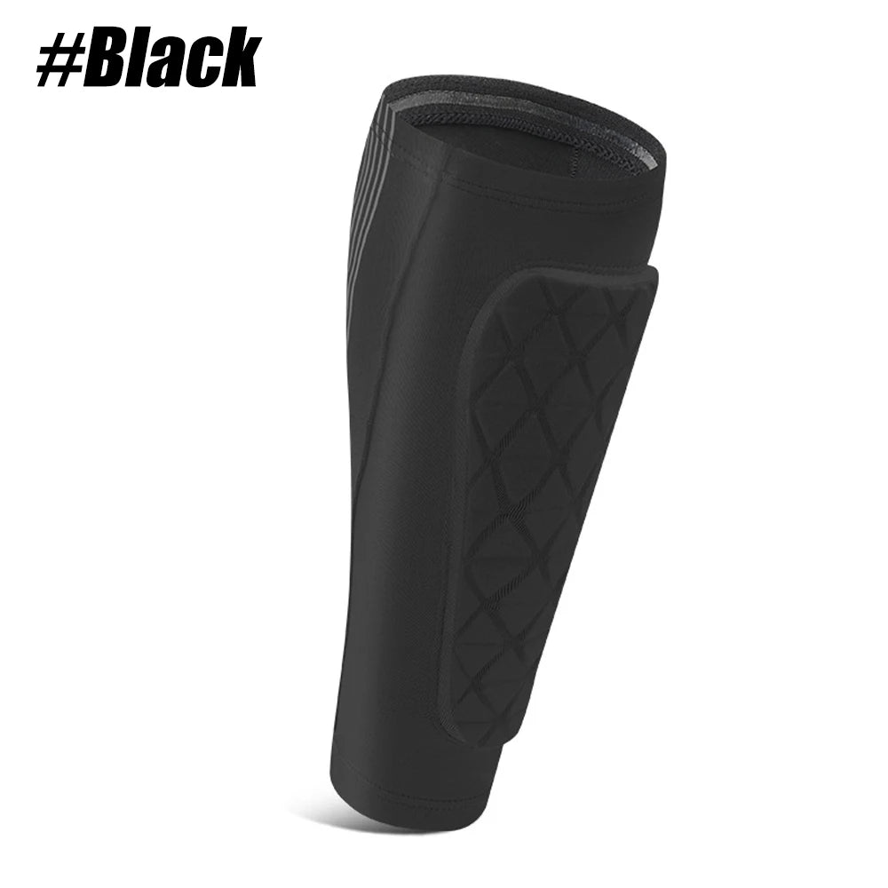 WEFITON Soccer Shin Guards Honeycomb Compression Sleeve Soccer Shin Guards Peaceful Pleasures Health and Wellness Black-1PCS L