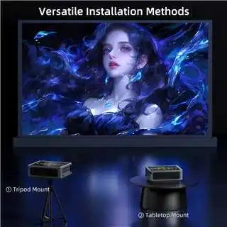 X1 Pro 8K Supported Full HD Projector 350ANSI Android 9.0 2.4G&5G WiFi Bluetooth 5.0 Screen Home Cinema Projector Peaceful Pleasures Health and Wellness