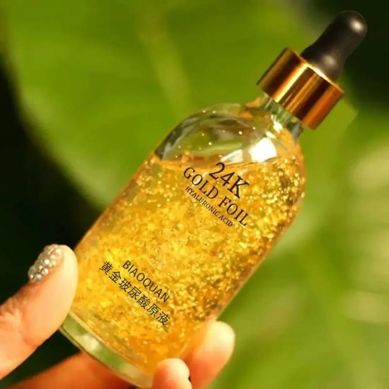 100ml 24K Gold Face Serum – Hyaluronic Acid & Pore Minimizer
