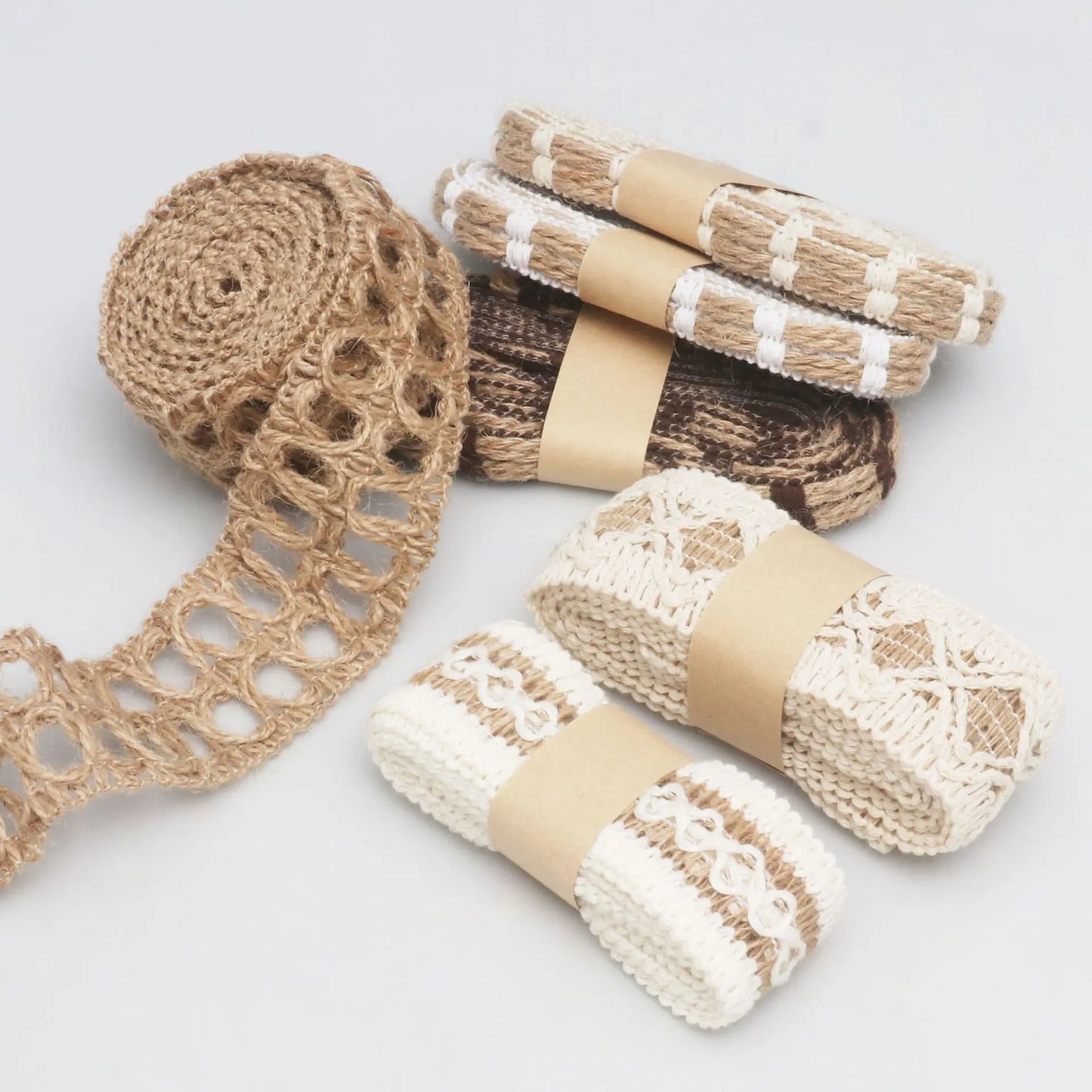 Natural Jute Lace Ribbon 2 Yards – Rustic Wedding & Gift Wrap
