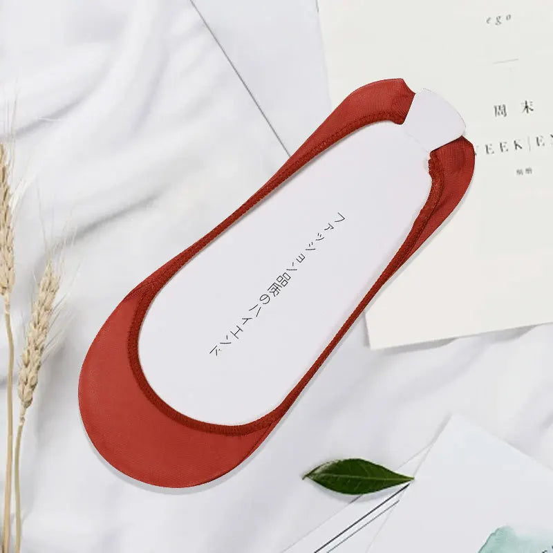 Women's Invisible No-Show Socks | Non-Slip High Heel Boat Socks