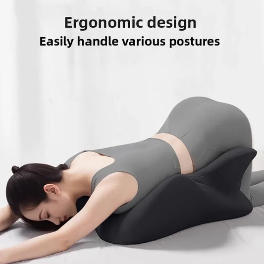 Large Memory Foam Pillow Ergonomic Support Neck Leg Rest Reading Phone Use Bed Sofa Wedge Shape Pain Relief Comfort Peaceful Pleasures Health and Wellness