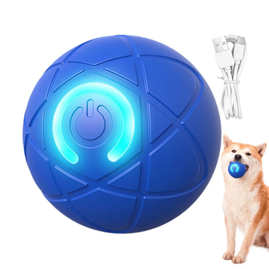 Interactive Rolling Ball Dog Toy – LED Light & USB Rechargeable Interactive Dog Toy Peaceful Pleasures Health and Wellness