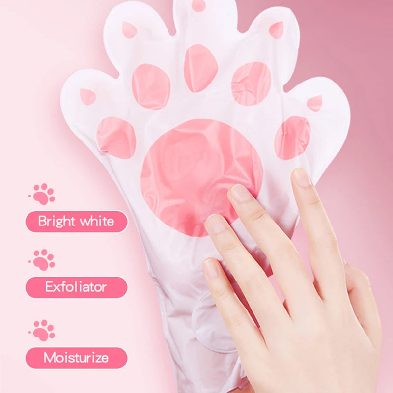 Goat Milk Hand Mask Gloves – Moisturizing & Firming (5 Pairs)