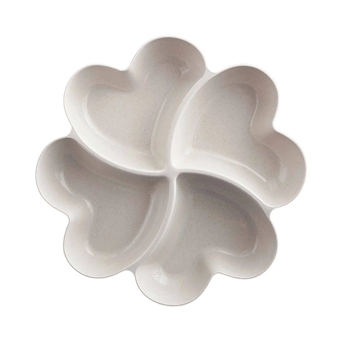 Four-Leaf Clover Snack Plate – Heart Compartment Fruit Tray