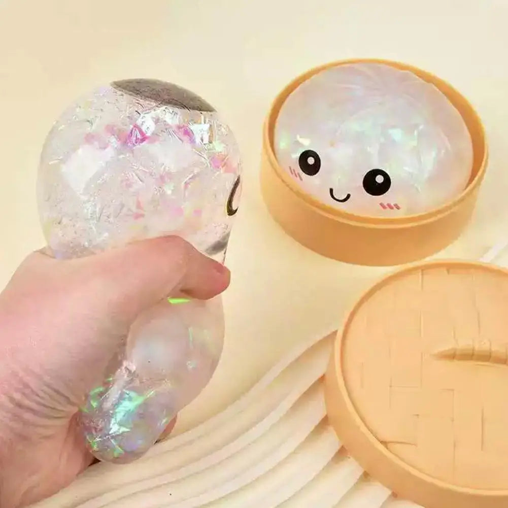 Colorful Crystal Buns Anti Toy Simulation Food Squishes Squeezable