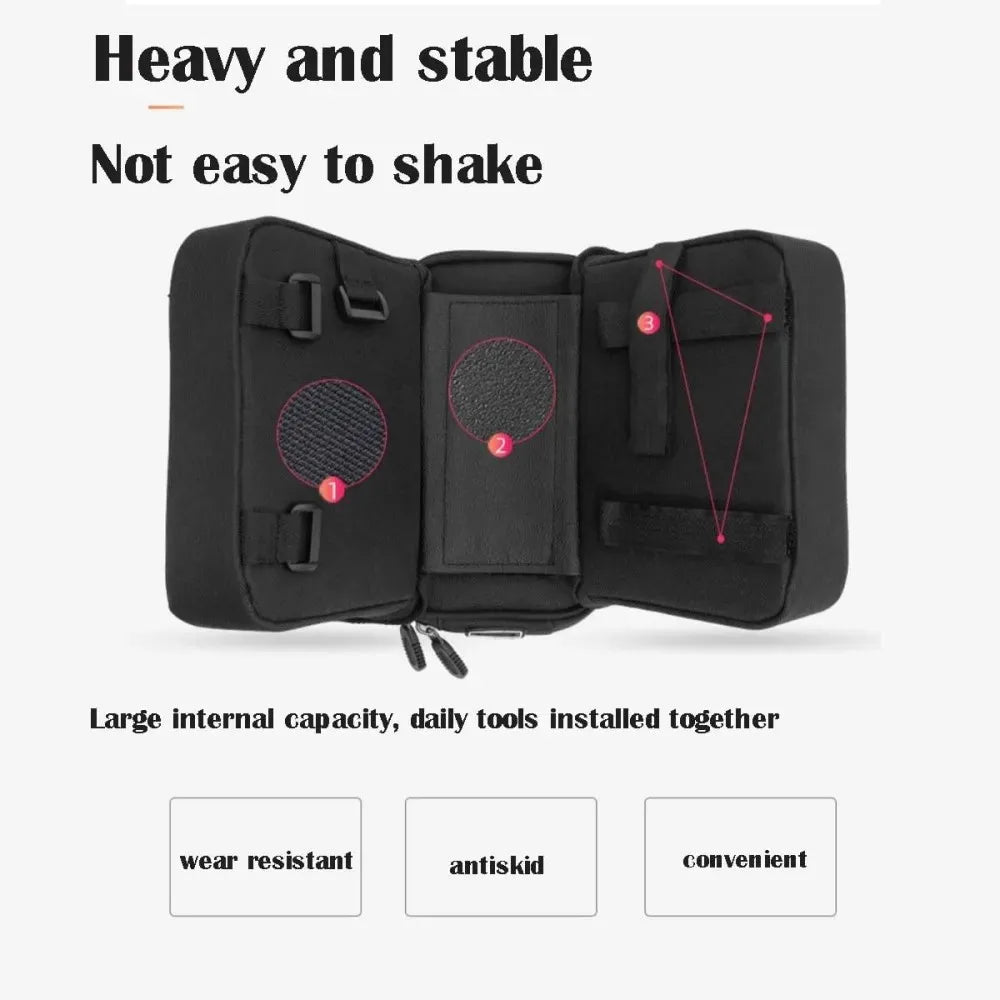 Bike Front Frame Bag Top Tube Bike/Bicycle Bag Waterproof Cycling Accessories Bike Pouch Saddle Bag for Mountain Bikes Peaceful Pleasures Health and Wellness