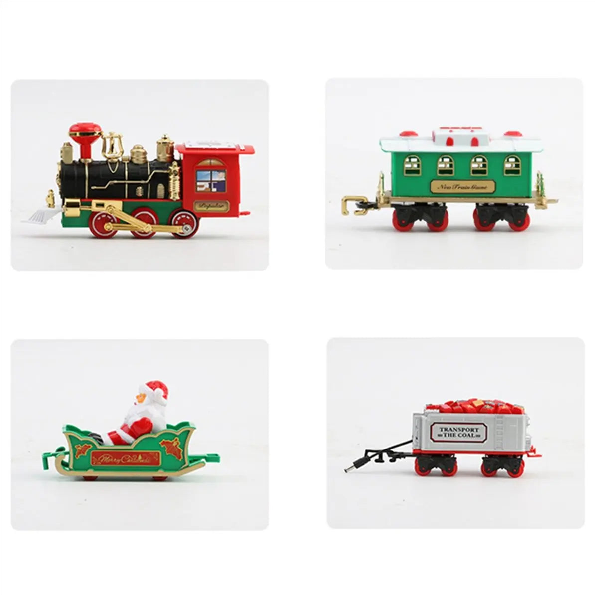 Christmas Train Set with Lights & Track – Kids Holiday Toy Peaceful Pleasures Health and Wellness