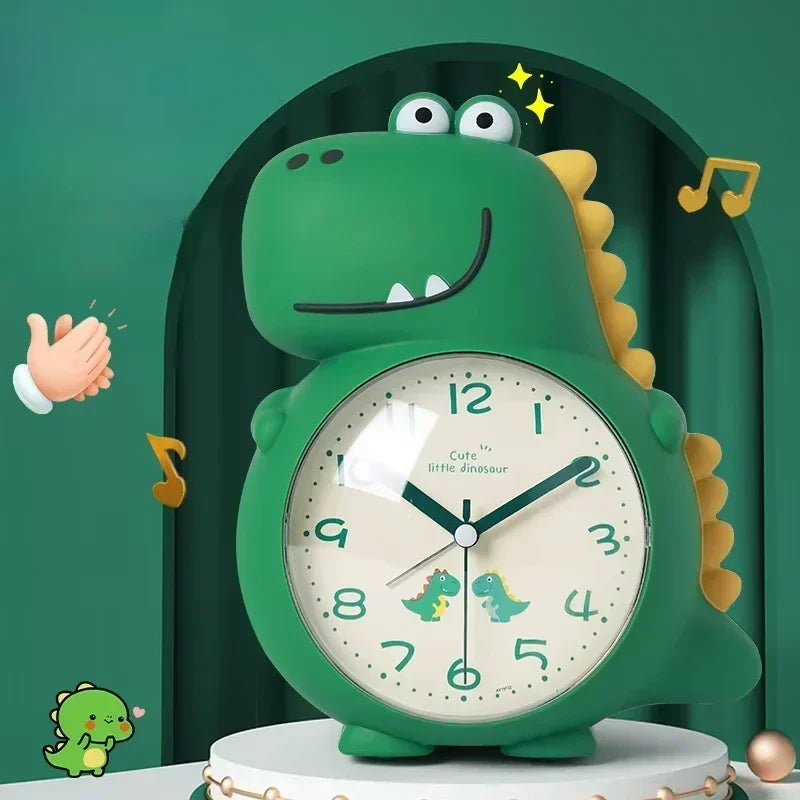 Cute Dinosaur Kids Alarm Clock with Night Light | Boys & Girls