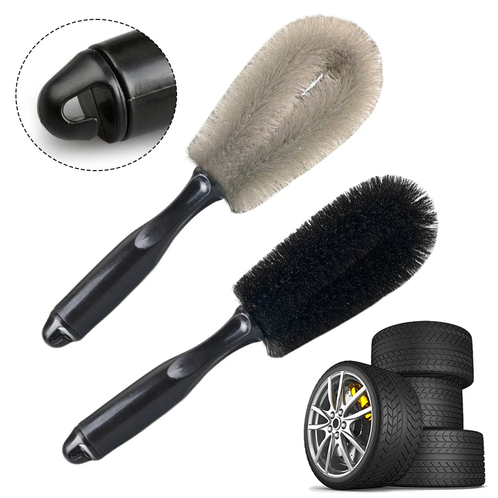 Car Wheel & Rim Cleaning Brush – Soft Bristle Auto Detail Tool Peaceful Pleasures Health and Wellness