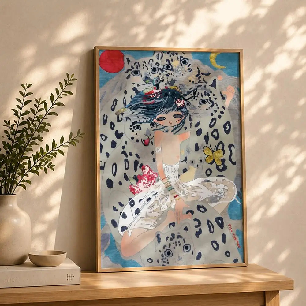 Artist A-Aya TakanoS Poster HD Self Adhesive Waterproof Wall Art Ideal for Home Office Dorm Bedroom Great Gift Peaceful Pleasures Health and Wellness White6 15X20cmNoframe