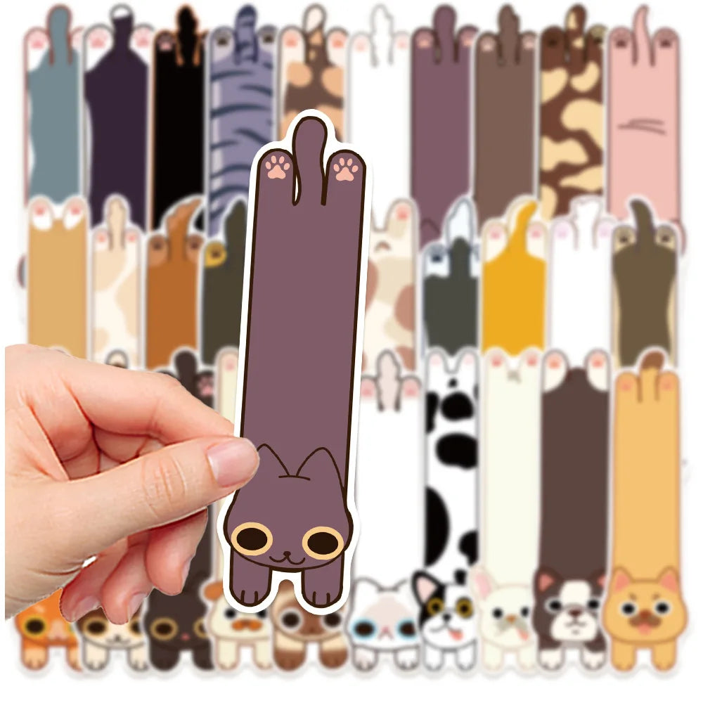 Bview Art Adorable Cat Dog Bookmark Notes Portable Sticky Page