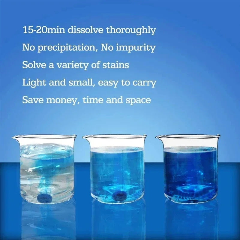100pc Windshield Washer Fluid Effervescent Tablets Concentrated